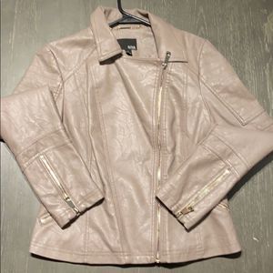 Grey/Taupe Colored Leather Jacket